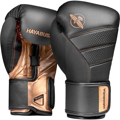 Боксерские перчатки Hayabusa T3 Black/Gold (16 унций)