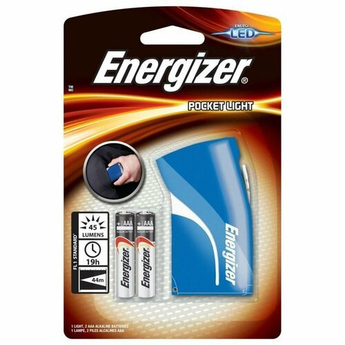 Фонарь светодиодный ENERGIZER Pocket Light 3xAAA, карманный, синий
