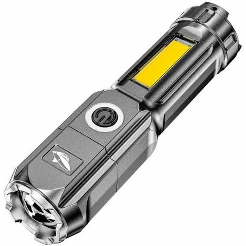 Фонарь светодиодный Аккумуляторный с зарядкой от USB, 4 режима, оптический ZOOM