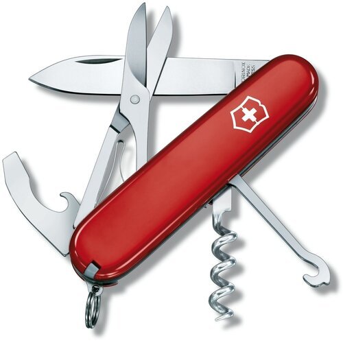 Складной нож Victorinox Compact, 91 мм, 15 функций, красный