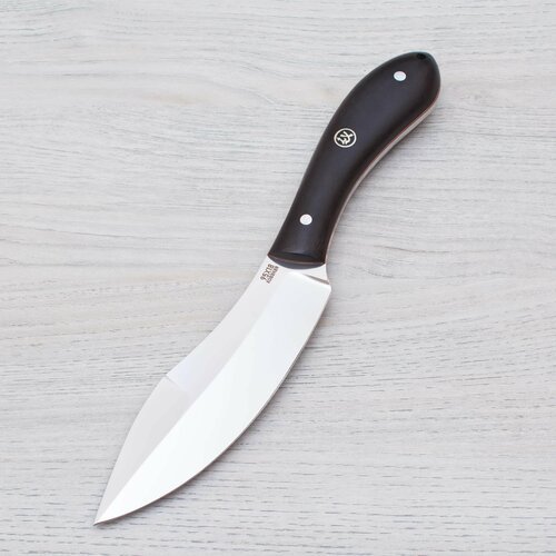 Нож туристический Канадский 95Х18 (кованая сталь) Полированный Черный граб Ножи Lemax (Лемакс)