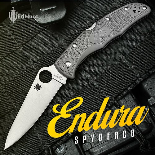 Туристический складной нож Spyderco Endura 4 Flat Grey