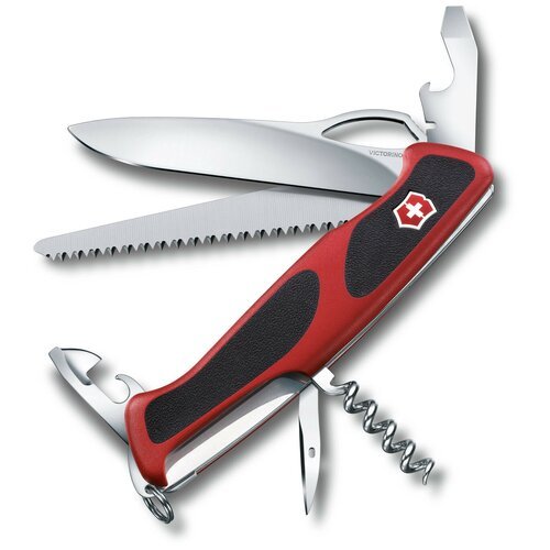 Нож многофункциональный VICTORINOX RangerGrip 79 красный/черный