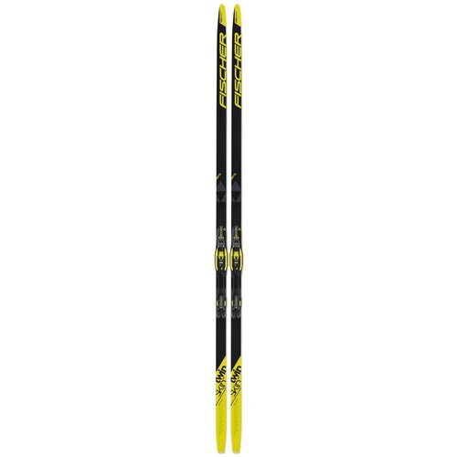 Беговые лыжи Fischer Twin Skin Pro Stiff IFP без креплений, 202 см, черный/желтый