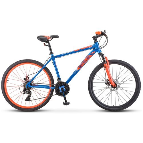 Велосипед STELS Navigator-500 MD F020 (2021), горный (взрослый), рама 18', колеса 26', синий/красный