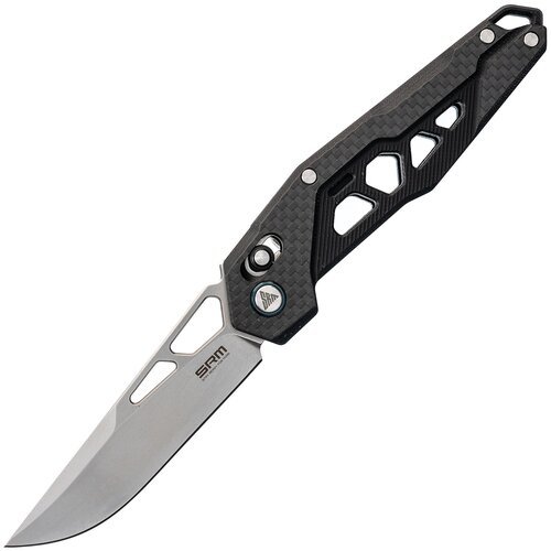 Складной нож SRM 9225-KB, сталь D2, рукоять G10/Carbon