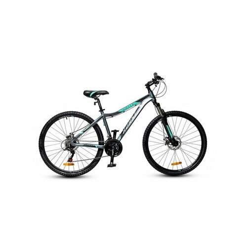 Велосипед женский горный 27,5' HORST Welle рама 18' 2023 года серо-бирюзовый