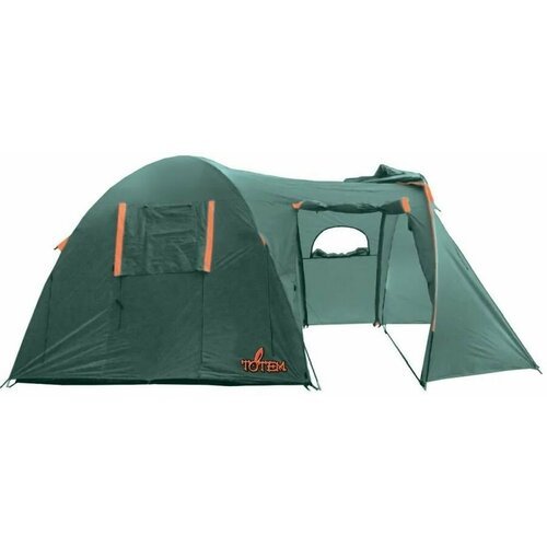 Палатка Totem кемпинг. 4мест. зеленый/оранжевый (TTT-024)