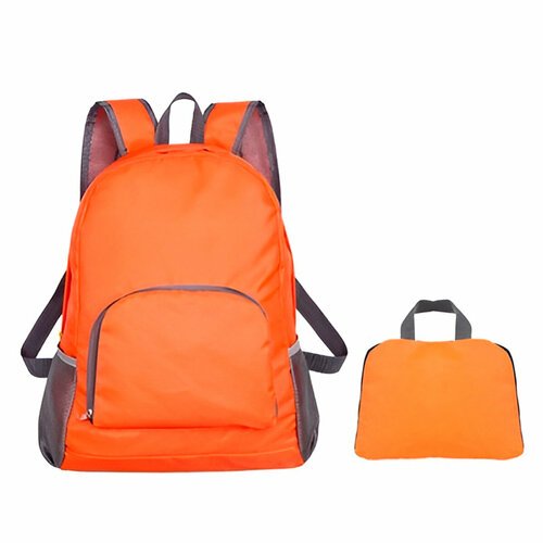 Рюкзак складной компактный, оранжевый