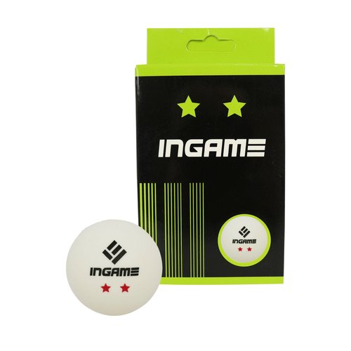 Мяч для настольного тенниса INGAME 2* 6шт. IG020