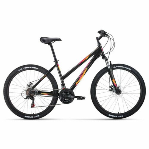 Велосипед Forward Iris 26 2.0 D черный/розовый 2022 г 17' RBK22FW26739