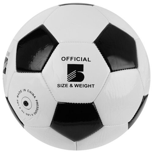Мяч футбольный Classic, размер 5, 32 панели, PVC, 3 подслоя, машинная сшивка, 300 г, цвет в ассортименте