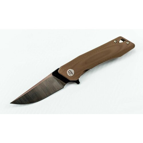 Складной нож MIRCO Thorn сталь 12C27, рукоять коричневый G10