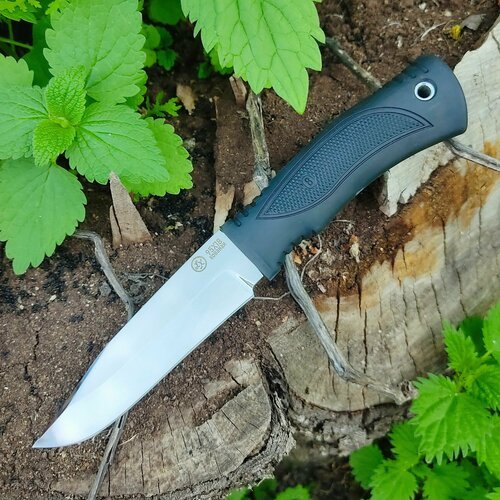 Нож туристический Классический 95Х18 (кованая сталь) Полированный Эластрон Сквозной монтаж Ножи Lemax (Лемакс)