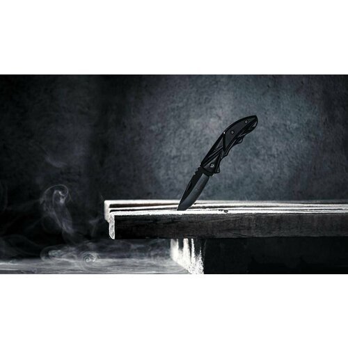 Нож туристический складной - Ермак, длина лезвия 6.8см, 1 шт.