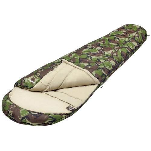 Спальный мешок Jungle Camp Hunter XL, камуфляж, молния с левой стороны