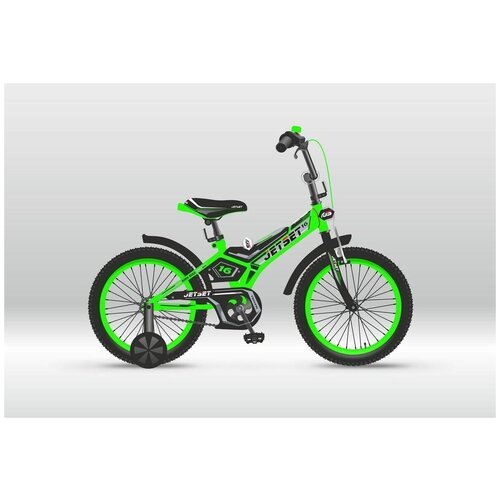 Велосипед детский JetSet JS 16' зеленый, черный JS-1601