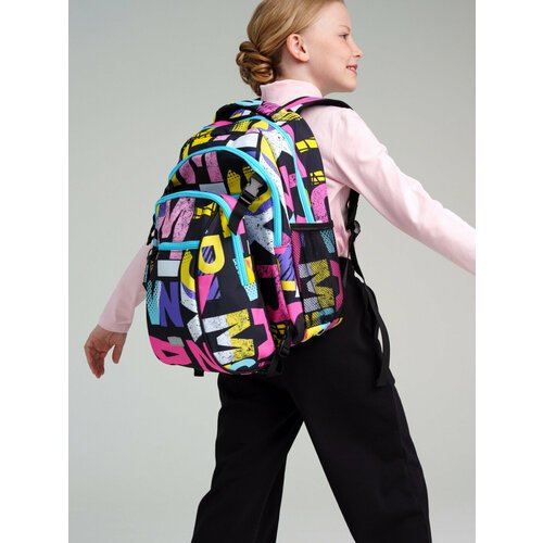 Рюкзак для девочки PlayToday, размер 40*26*19 см, черный