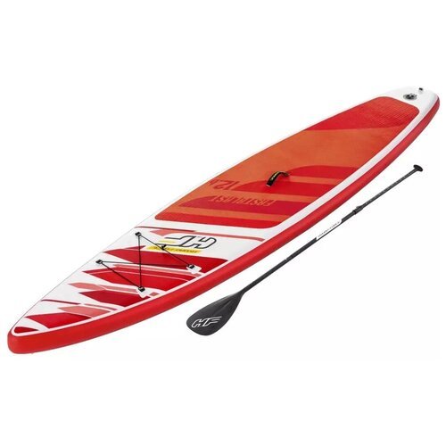 Надувная SUP-доска Hydro Force Fastblast Tech / сап доска для плавания, для серфинга / Sup board / сапборд / сап борд / BestWay / 381x76x15см с веслом, насосом, страховочным тросом и пр.