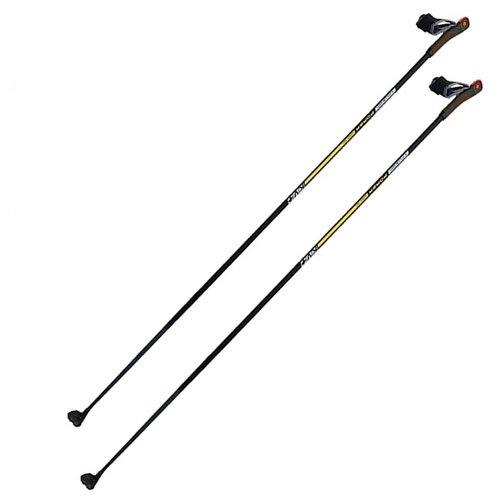 Лыжные палки KV+ Forza Clip Yellow 22P016Y, 140 см, черный