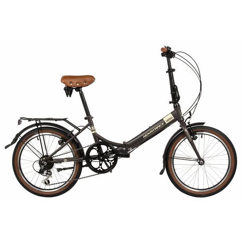 Складной велосипед Novatrack Aurora 20' 2.0 (2024) 20 Коричневый (145-175 см)