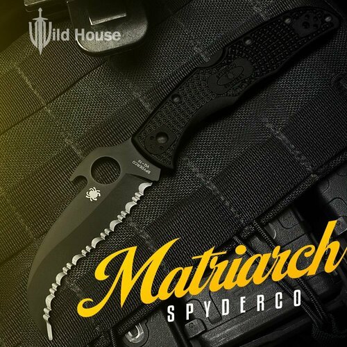 Туристический складной нож Spyderco Matriarch 2 Emerson Fullblack
