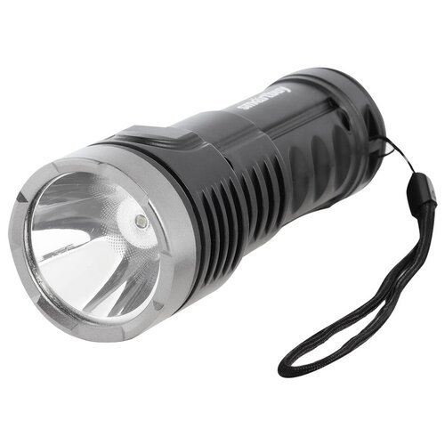 Аккумуляторный светодиодный фонарь 4 Вт LED+ 4 Вт COB черный (SBF-13-B)