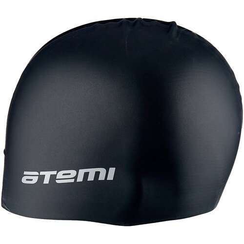 Шапочка для плавания Atemi, силикон, черная., Sc301