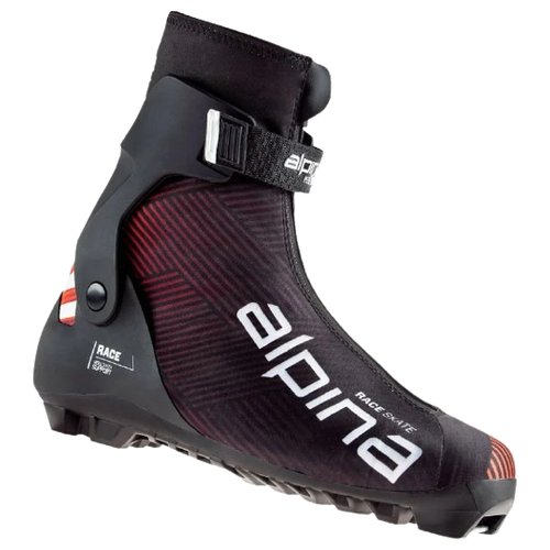 Детские лыжные ботинки alpina Race Skate 2021-2022, р.37, красный/черный