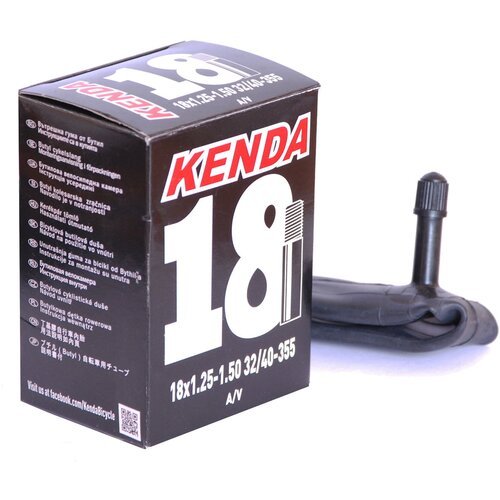 Камера вело 18' 'узкая' 1.25-1.50 (32/40-355) для складных вело. KENDA