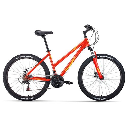 Велосипед FORWARD IRIS 26 2.0 D (26' 18 ск. рост. 17') 2022, красный/желтый, RBK22FW26740