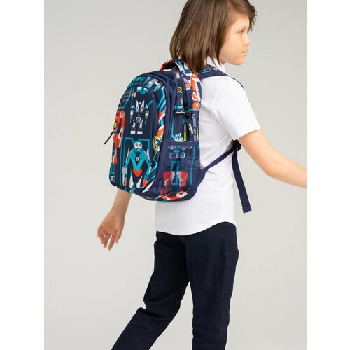 Рюкзак для мальчика PlayToday, размер 38*29*19 см, темно-синий