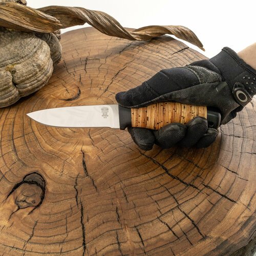 Златоустовский Туристический нож «Царевич» Н15, сталь ЭИ-107, рукоять: текстолит, береста наборная