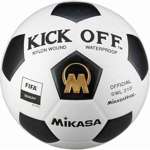 SWL310 футбольный мяч белый/черный MIKASA