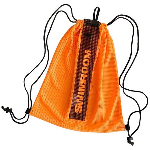 Сетчатый мешок / сетка-мешок для хранения и переноски плавательного инвентаря, пляжного отдыха SwimRoom 'Mesh Bag 3.0', размер 55*45 см, цвет оранжевый