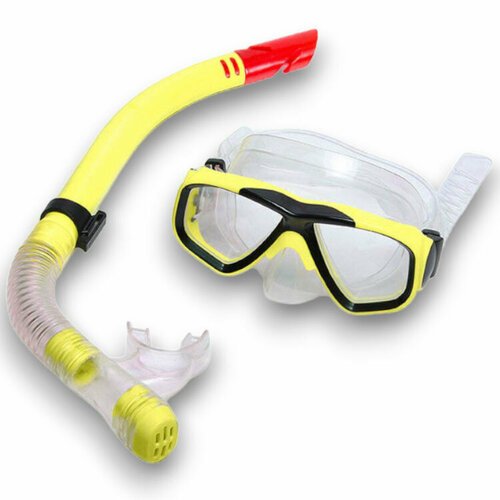 Набор для плавания детский E41220 маска+трубка (ПВХ) (желтый)