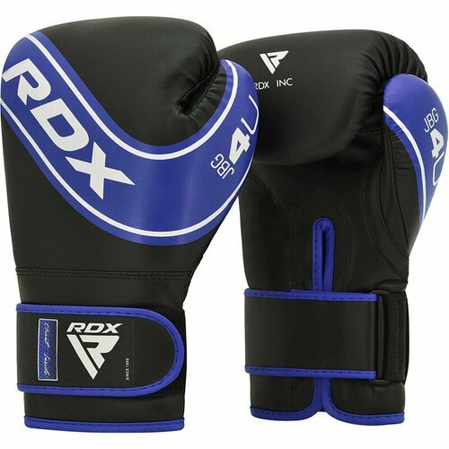 Боксерские перчатки детские RDX 4U 4oz синий/черный