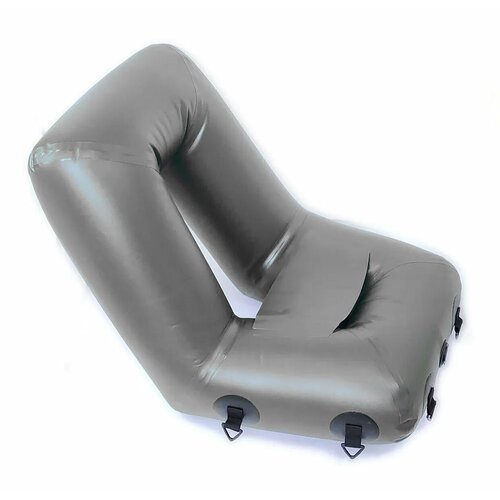 Кресло ПВХ надувное 'UREX №2' с креплениями для катамарана, серый