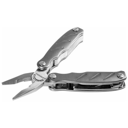 Нож многофункциональный STAYER Professional (22851_z01) с чехлом серебристый/серый