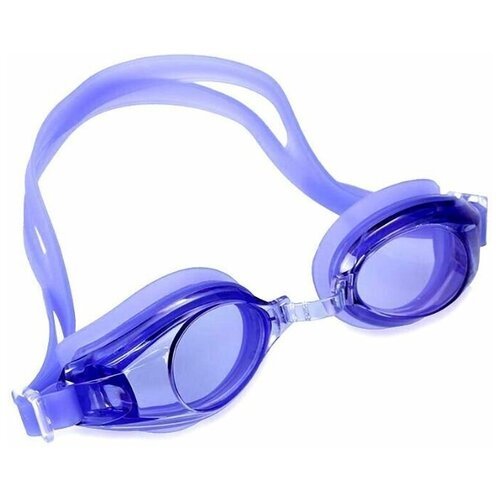Очки для подводного плавания, в силиконовом футляре (фиолетовые)