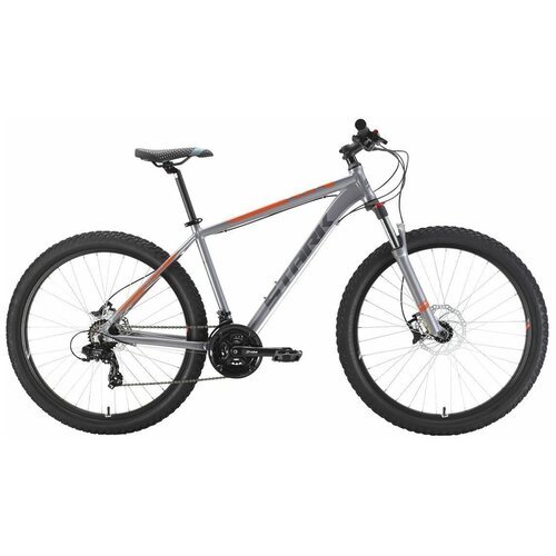 Горный (MTB) велосипед STARK Hunter 27.2+ HD (2022) серый/оранжевый 20' (требует финальной сборки)