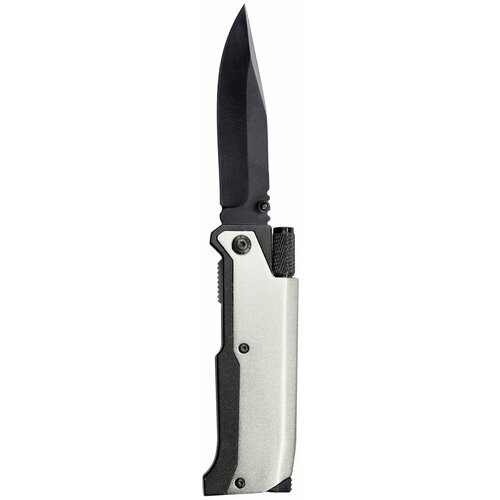 Нож складной с фонариком и огнивом Ster, серый, 10,6х3,8х1,3 см, нержавеющая сталь