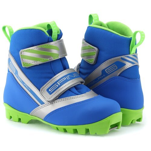 Детские лыжные ботинки Spine Relax 115 NNN 2019-2020, р.37, синий/зеленый