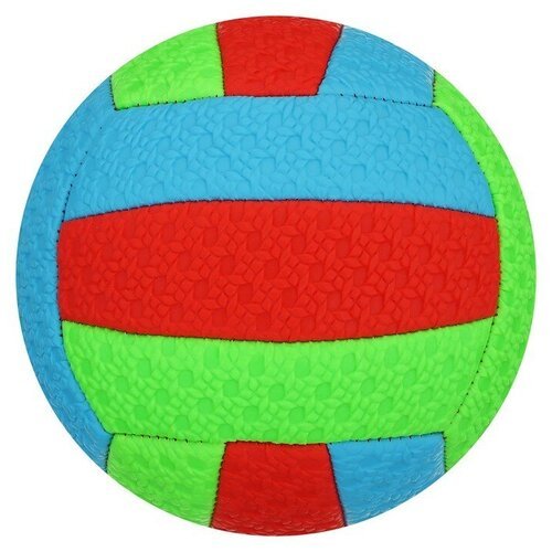 Мяч волейбольный пляжный, ПВХ, машинная сшивка, 18 панелей, р. 2, цвета микс