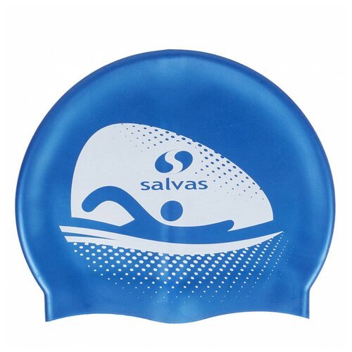 Шапочка для плавания SALVAS Cap FA065/B силикон, синий