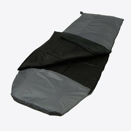 Спальный мешок, спальник туристический, 90х220 см, до -20 градусов, серый