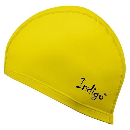 Шапочка для плавания ткань прорезиненная с PU пропиткой INDIGO IN048 Желтый