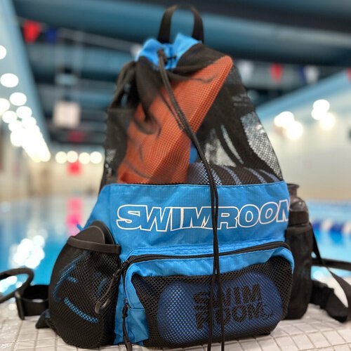 Сетчатый мешок - рюкзак для спорта и пляжного отдыха SwimRoom 'Mesh Backpack 2.0', синий