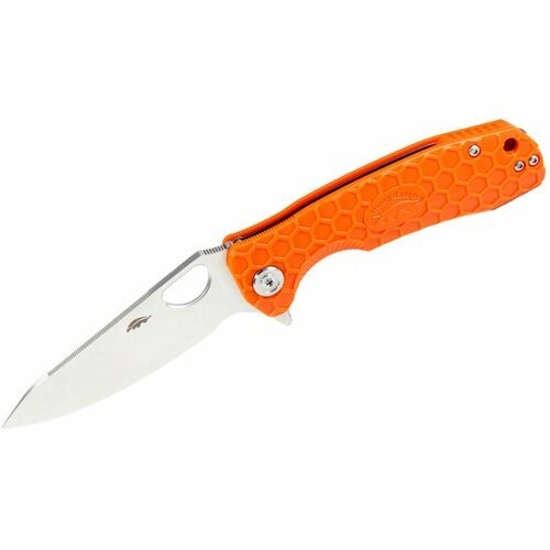 Нож Honey Badger Leaf D2 L (HB1385) с оранжевой рукоятью