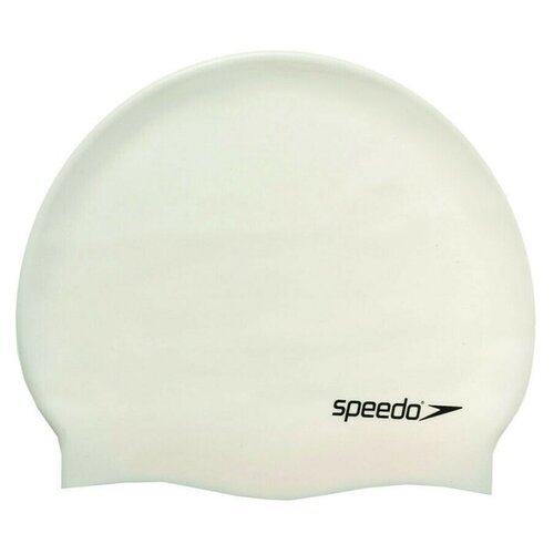 Шапочка для плавания SPEEDO Plain Flat Silicone Cap , арт.8-709910010, белый, силикон